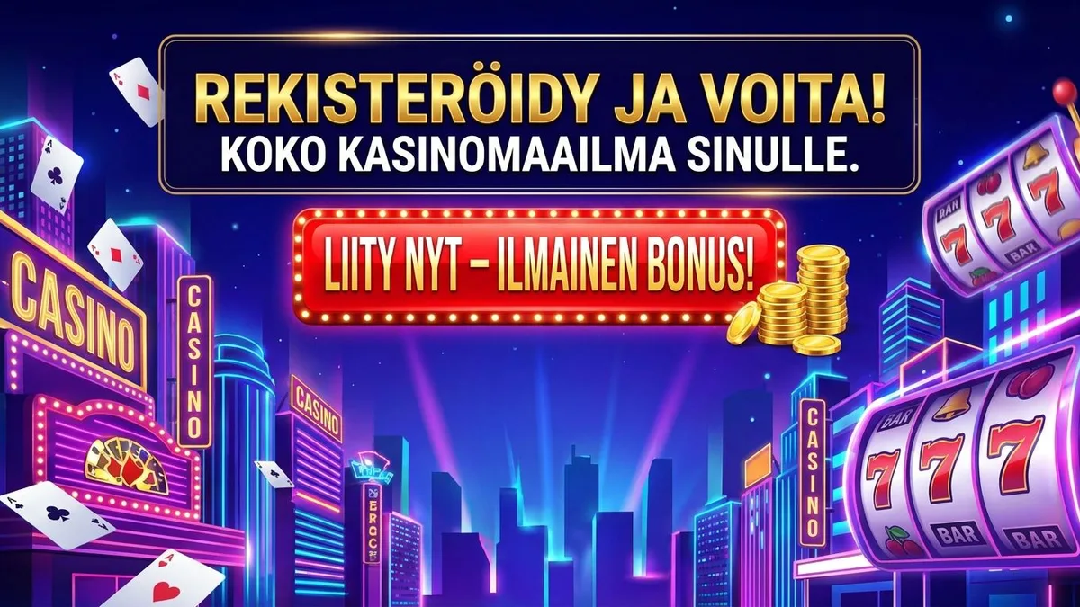 Rekisteröidy bonuksen kanssa